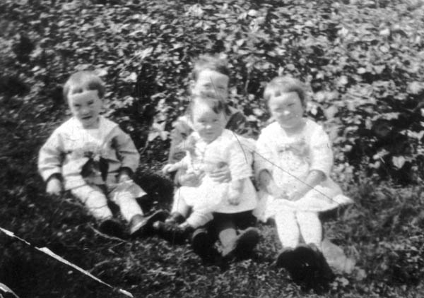 234: l-r Gerry, Vince, infant Anne, and Mollie McCarthy. (1924) [courtesy of Joseph Murphy]  - children of James McCarthy &amp;amp; Julia Reddy